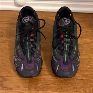 New Balance Black with Purple, Green & Orange Accents Sneakers